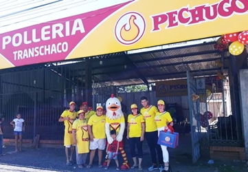 Reinauguracion de pollería Transchaco de Loma Pyta