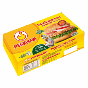 Hamburgesas de Pollo Congeladas 780g.